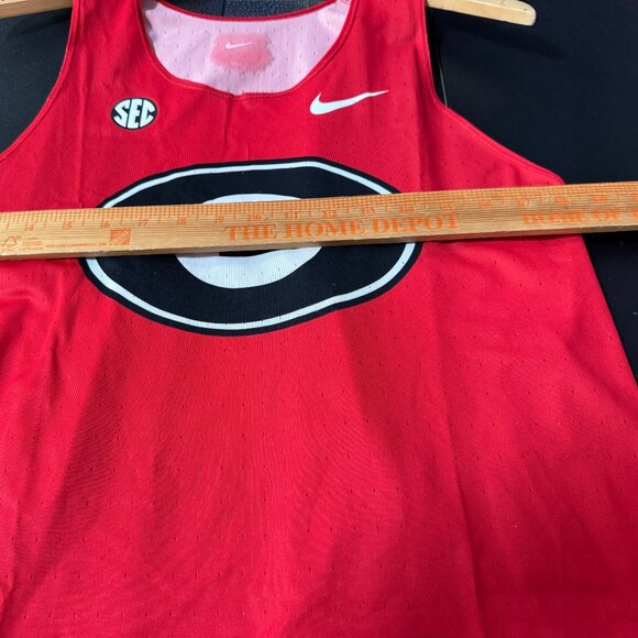 Nike Pro Elite Team Issue UGA Georgia Track Singlet Running SEC USA Men's L NEW - Picture 3 of 11